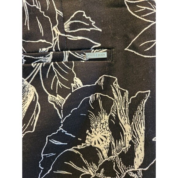 White House Black Market The Printed Crop Flare Sz 8 Resort Cruise - Picture 4 of 9